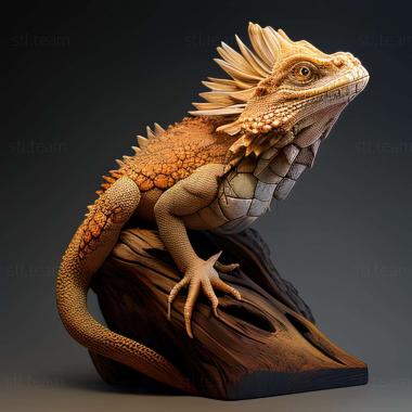 3D модель Pogona vitticeps (STL)